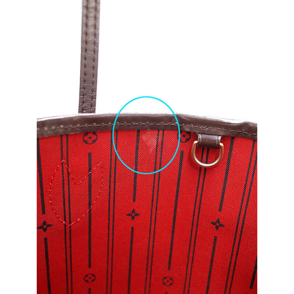 Louis Vuitton Damier Ebene Brown Neverfull Tote Bag - Picture 5 of 8
